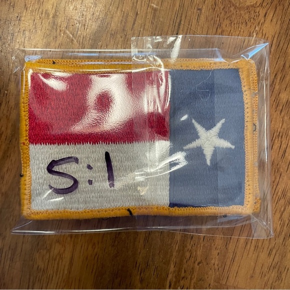 5 VTG Texas Flag Sew On Patches Appliqués 3.25”x2.25” Red White Blue 5:1 Gift - Picture 10 of 10